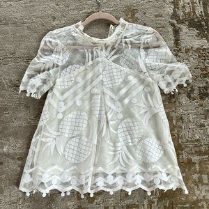 Anthropology Pineapple blouse